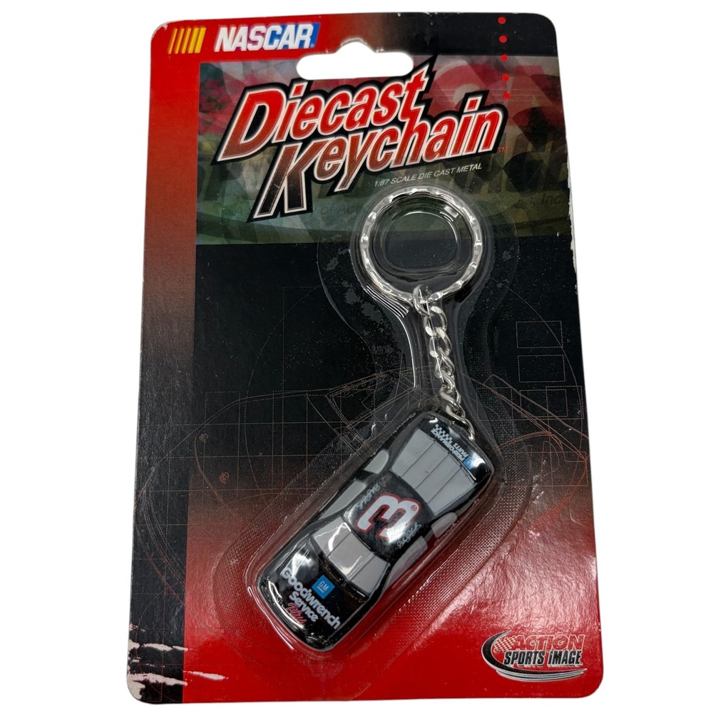 NASCAR Dale Earnhardt 3 Goodwrench 1:87 Scale Diecast Keychain Action Sports